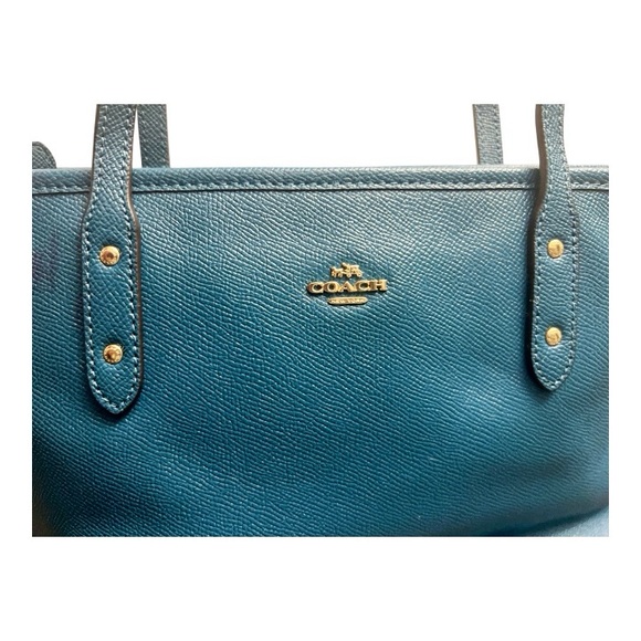 Coach Mini City Zip LEATHER Tote - Picture 3 of 10